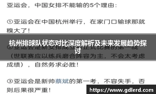 杭州排球队状态对比深度解析及未来发展趋势探讨