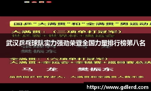 武汉乒乓球队实力强劲荣登全国力量排行榜第八名