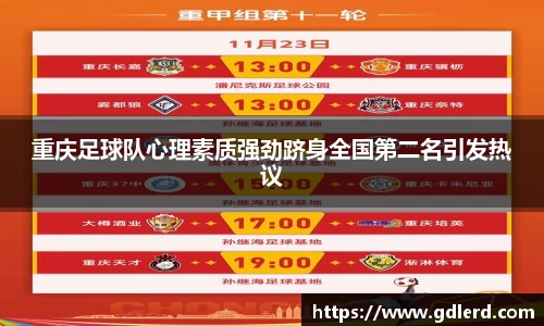 重庆足球队心理素质强劲跻身全国第二名引发热议